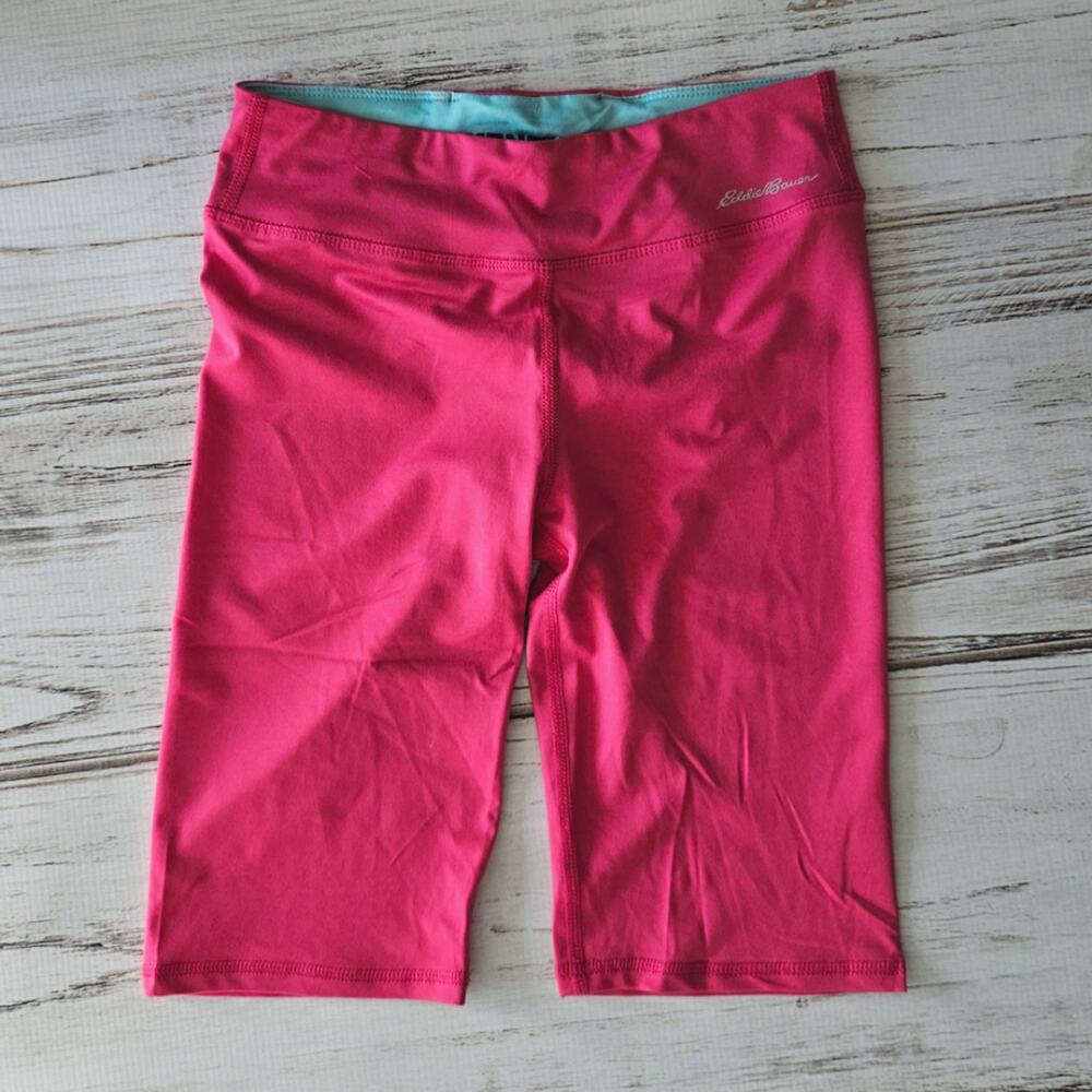 Eddie Bauer Magenta Hot Pink Biker Shorts sz L 14/16 New